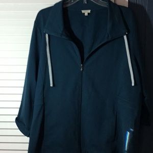 Talbots cotton knit jacket